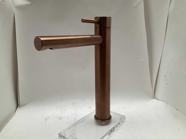 Hotbath buddy hoge wastafelkraan brushed copper pvd - afbeelding 3 van  6