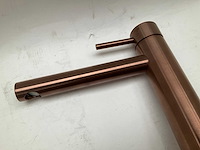 Hotbath buddy hoge wastafelkraan brushed copper pvd - afbeelding 6 van  6