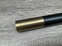 Hotbath cobber staaf handdouche met wanduitlaat en doucheslang geborsteld messing pvd mat zwart - afbeelding 4 van  7