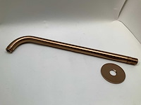 Hotbath cobber wandarm 38,5 geborsteld koper - afbeelding 2 van  5