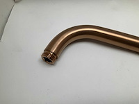 Hotbath cobber wandarm 38,5 geborsteld koper - afbeelding 4 van  5