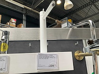 Hotbath cobber wastafelmengkraan hoog model 28,6 cm mat wit - afbeelding 3 van  7