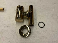Hotbath fonteinkraan met sifon brushed brass - afbeelding 3 van  4
