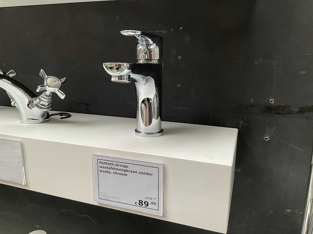 Hotbath gringo wastafelmengkraan zonder waste - afbeelding 3 van  6