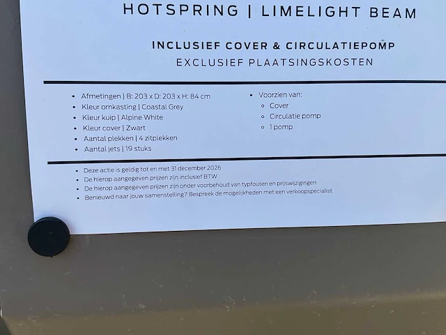 Hotspring limelight beam buitenspa - afbeelding 6 van  14