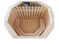 Hottub - vonato - wooden tranquil - 0 - houten hottub met kachel - afbeelding 2 van  9