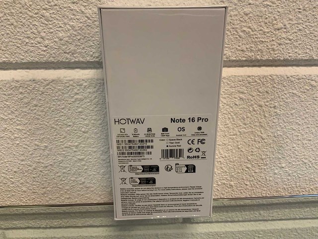 Hotwav note 16 pro aurora red smartphone - afbeelding 8 van  9