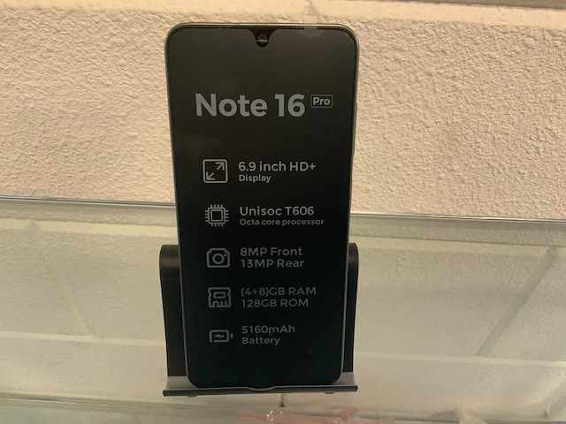 Hotwav note 16 pro aurora red smartphone - afbeelding 9 van  9