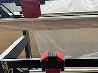 Houder pallet papier-folie rollen profishop, dubbele rol, grijs, bouwjaar 2018 - afbeelding 2 van  3