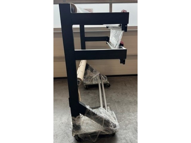 Houder pallet papier-folie rollen profishop, dubbele rol, grijs, bouwjaar 2018 - afbeelding 3 van  3