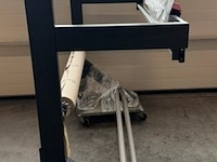 Houder pallet papier-folie rollen profishop, dubbele rol, grijs, bouwjaar 2018 - afbeelding 3 van  3