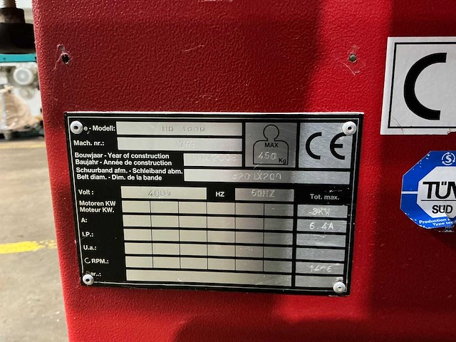 Houfek - 2008 - hb1000 - kantschuurmachine - afbeelding 14 van  22