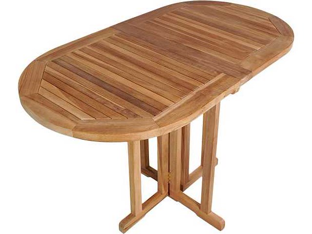 House nordic huelva teakhout inklapbare balkontafel (2x) - afbeelding 2 van  7