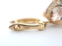 House of pertijs - rosegouden oorbellen met diamant en edelsteen - afbeelding 8 van  11