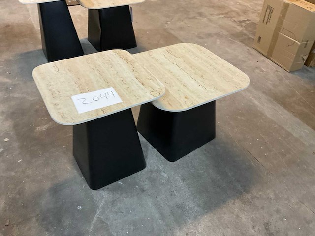 Housecraft living baru travetin-look salontafel (2x) - afbeelding 1 van  6