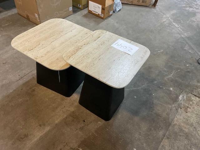 Housecraft living baru travetin-look salontafel (2x) - afbeelding 5 van  6