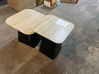 Housecraft living baru travetin-look salontafel (2x) - afbeelding 5 van  6