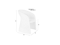 Housecraft living maire bouclé eetkamerstoel (2x) - afbeelding 3 van  11