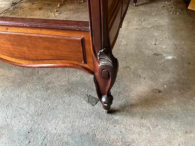 Hout - antiek ledikant - afbeelding 3 van  9