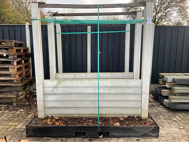 Hout betonschutting (3x) - afbeelding 2 van  6