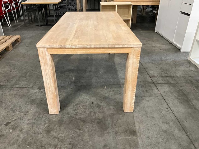 Hout kantinetafel (2x) - afbeelding 1 van  3