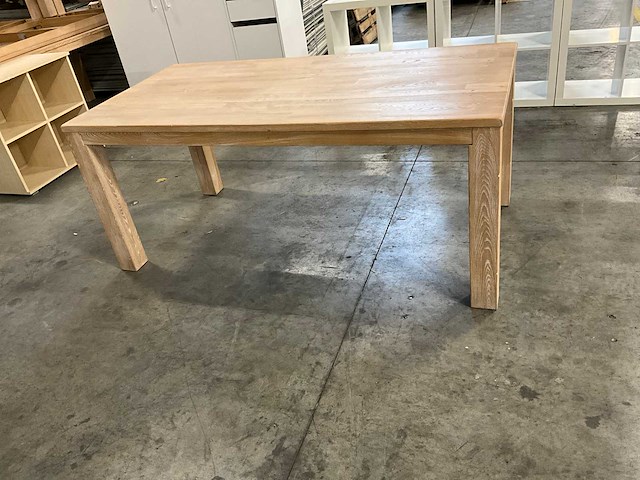 Hout kantinetafel (2x) - afbeelding 2 van  3
