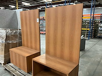 Hout wandmeubel (2x) - afbeelding 3 van  3