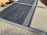 Hout/betonschutting antraciet – 22,5 m x 205 cm - afbeelding 3 van  7