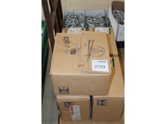 Houtdraadbouten rvs m7 3,2x130 in 5 dozen. - afbeelding 2 van  3