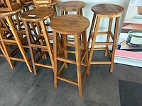 Houte barkruk (18x)