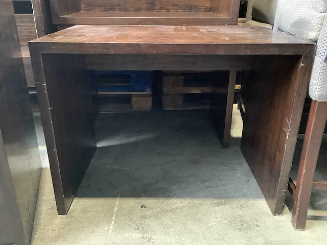 Houte bijzettafels inclusief 4 lampen - side tables (4x) - afbeelding 6 van  7