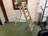 Houte ladder - afbeelding 1 van  3