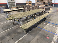 Houte tuintafel - afbeelding 4 van  4