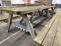 Houte tuintafel - afbeelding 1 van  4