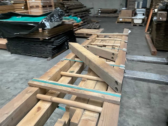 Houten aanbouwschommel geïmpregneerd - 240x60 cm - afbeelding 5 van  15