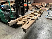Houten aanbouwschommel geïmpregneerd - 240x60 cm - afbeelding 1 van  10