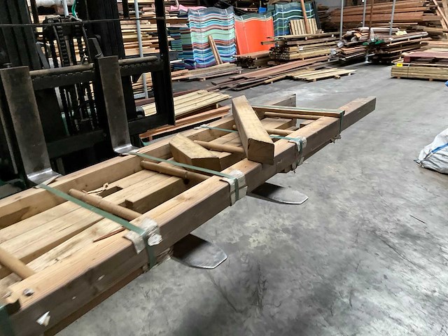 Houten aanbouwschommel geïmpregneerd - 240x60 cm - afbeelding 7 van  10