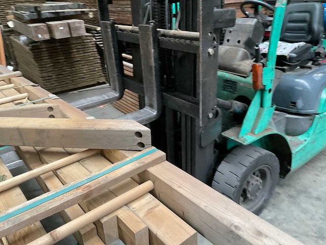Houten aanbouwschommel geïmpregneerd - 240x60 cm - afbeelding 3 van  15