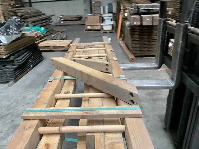 Houten aanbouwschommel geïmpregneerd - 240x60 cm - afbeelding 4 van  15