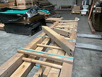 Houten aanbouwschommel geïmpregneerd - 240x60 cm - afbeelding 5 van  15