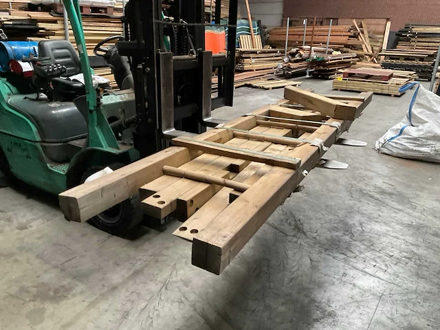 Houten aanbouwschommel geïmpregneerd - 240x60 cm - afbeelding 1 van  15