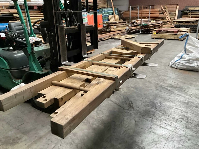 Houten aanbouwschommel geïmpregneerd - 240x60 cm - afbeelding 8 van  15