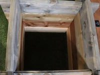 Houten bak - 70x70x60cm - afbeelding 3 van  3