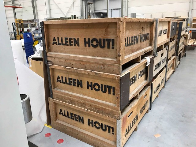Houten bak (17x) - afbeelding 1 van  2