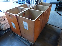 Houten bak (5x) - afbeelding 1 van  1