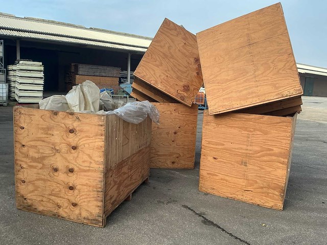 Houten bakken (5x) - afbeelding 5 van  6