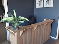 Houten balie met 1x bureaustoel - afbeelding 1 van  4