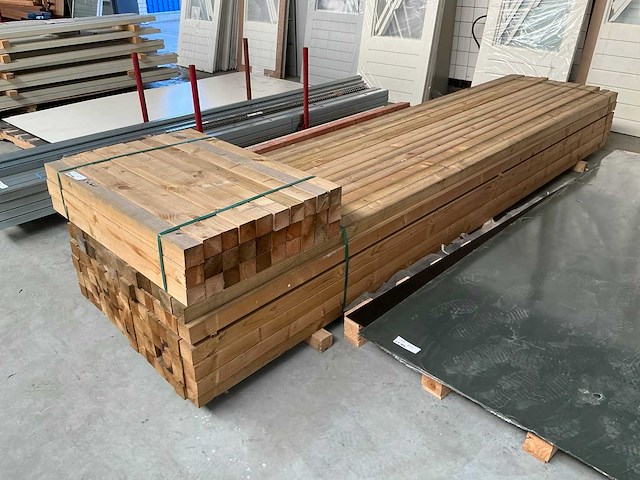 Houten balk (113x) - afbeelding 1 van  3