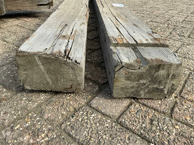 Houten balk (2x) - afbeelding 3 van  4