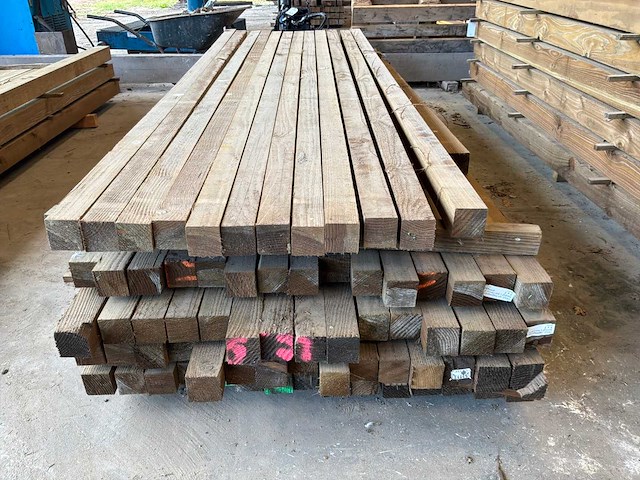 Houten balken 3000x70x70mm (72x) - afbeelding 3 van  4